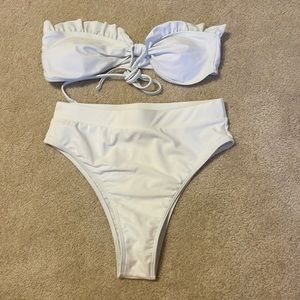 White Shein bathing suit
